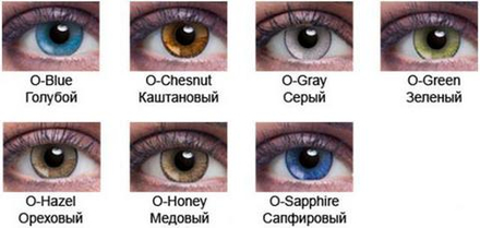 Acuvue 2 Colours Opaques, цветные контактные линзы (6 линз)