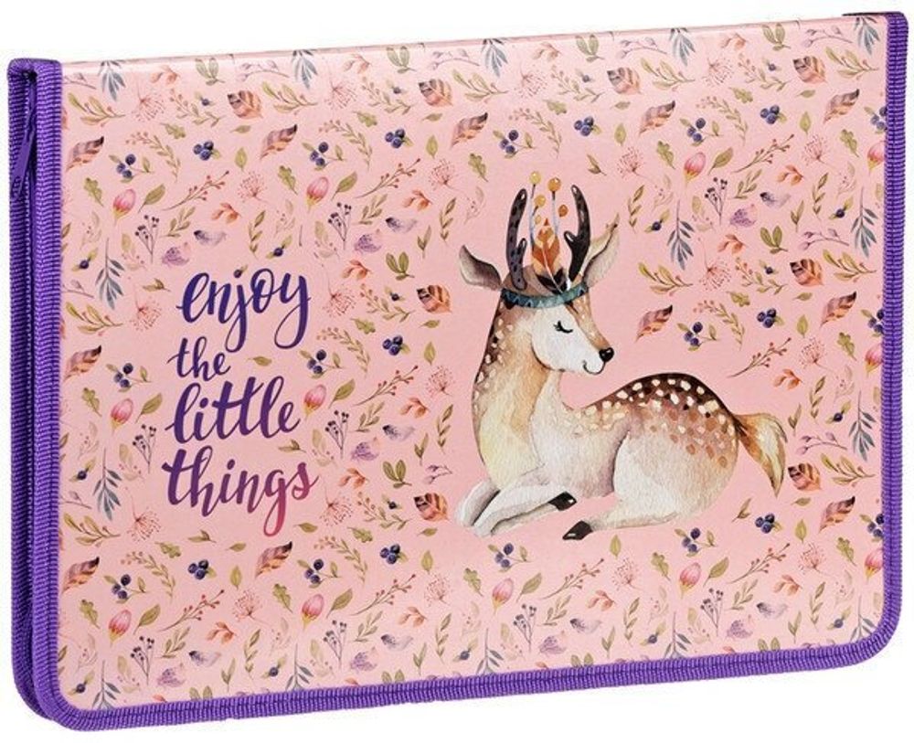 Папка на молнии Berlingo, А4, 500мкм, черная