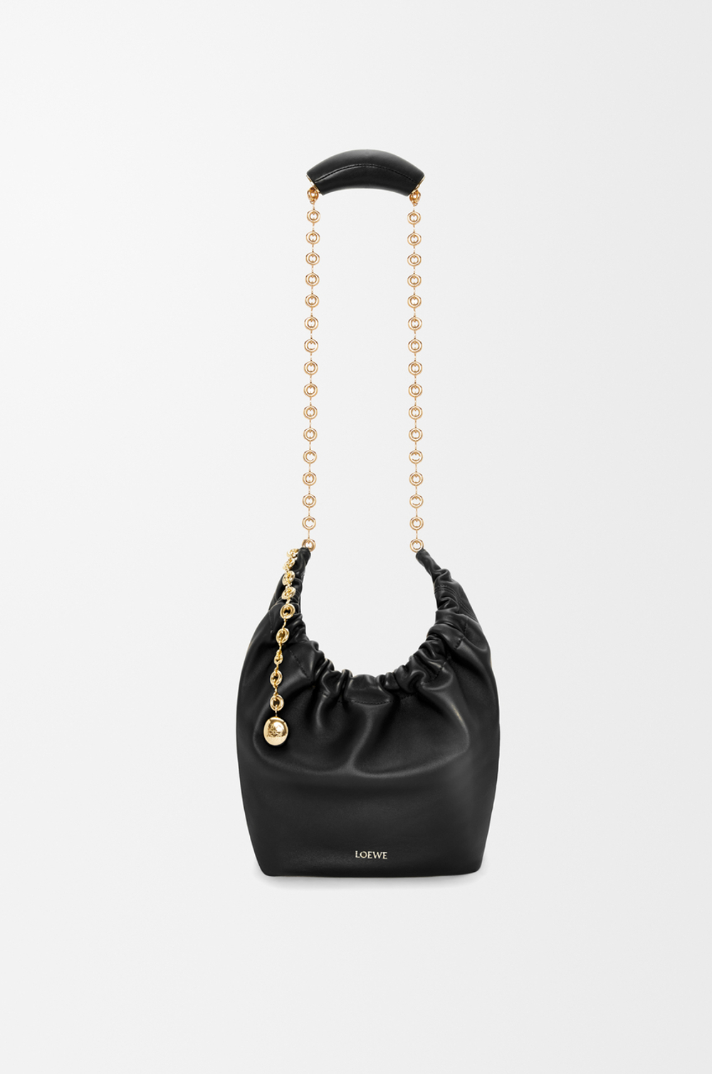 Loewe Маленькая сумка-мешок Squeeze из мягкой кожи ягненка наппа, черный