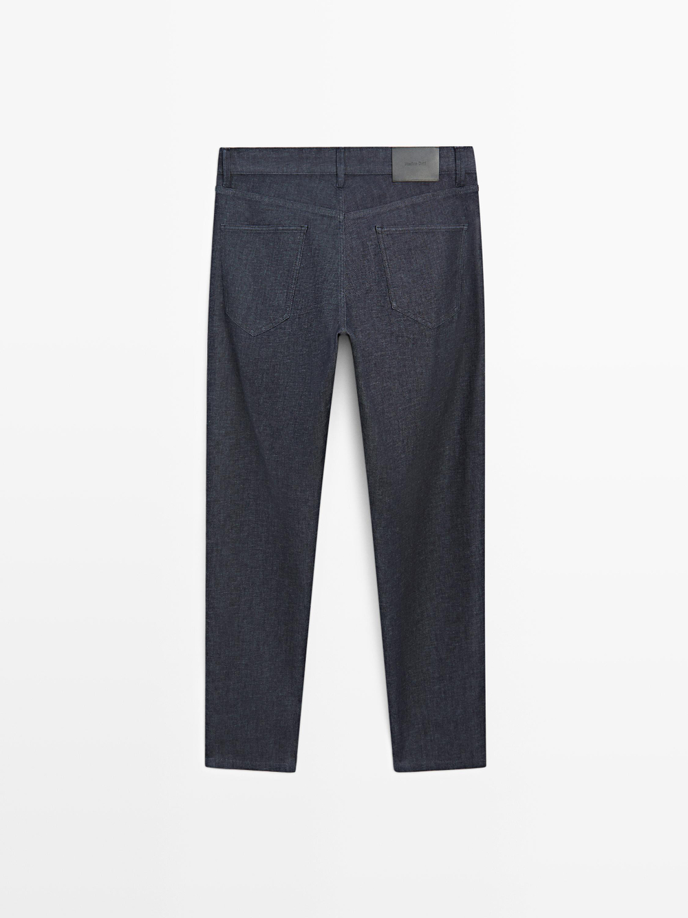 Massimo Dutti Легкие джинсы Slim fit с эффектом ополаскивания, глубокий синий