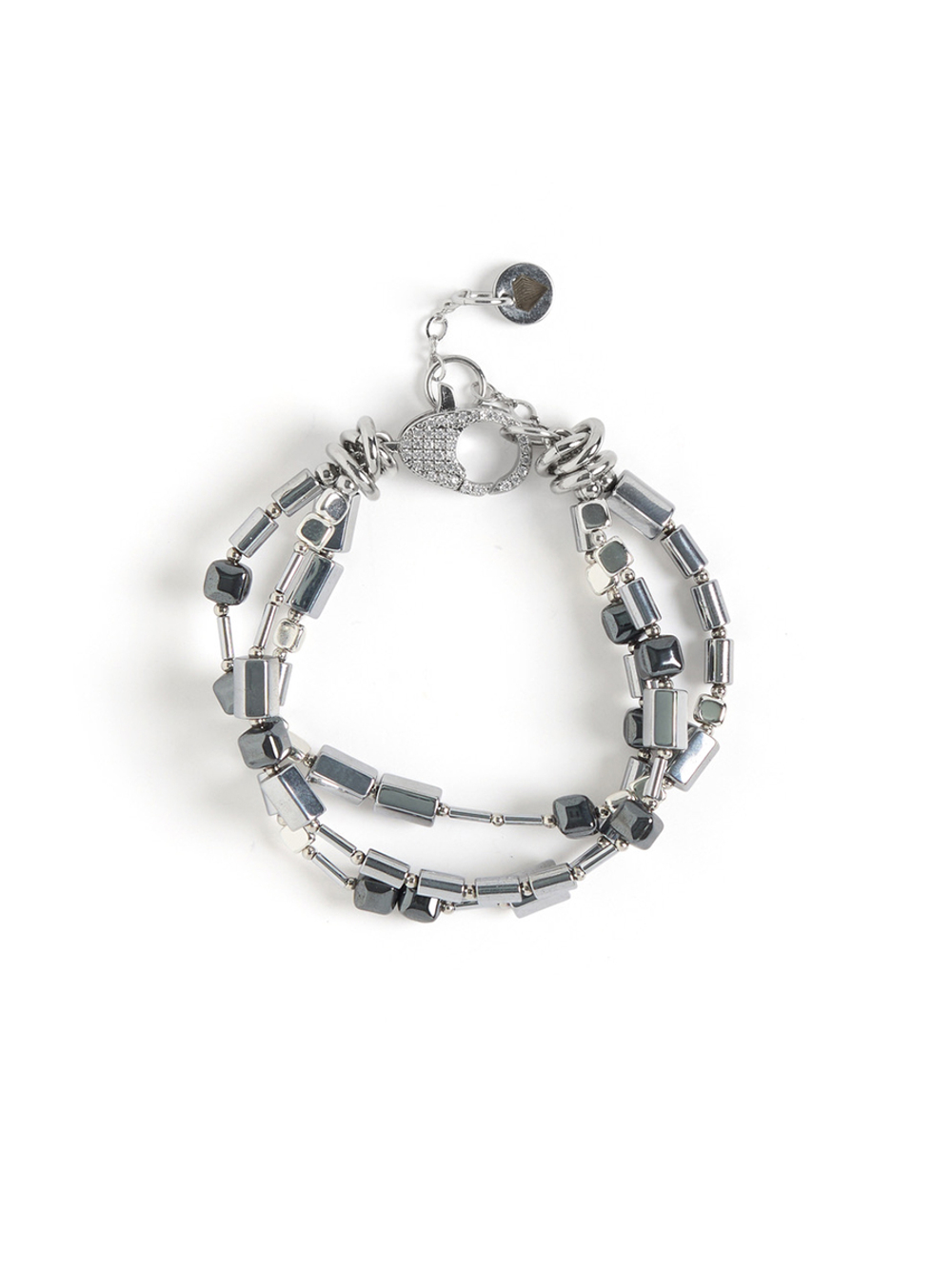 Браслет "Wet asphalt" Silver