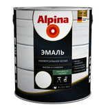 ЭМАЛЬ АЛКИДН. ALPINA ЭМАЛЬ УНИВЕР БЕЛАЯ ШЕЛК-МАТ 2,5Л/ 2,95КГ