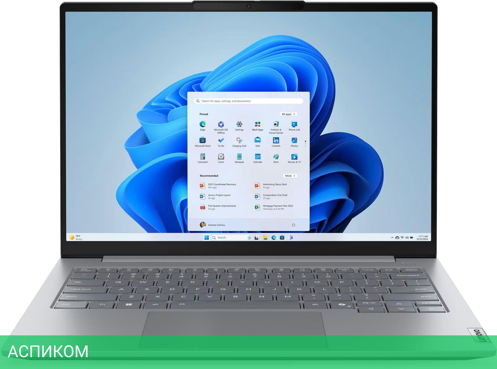 Ноутбук Lenovo ThinkBook 14 G8 IRL Arctic Grey (21SG008KRT)