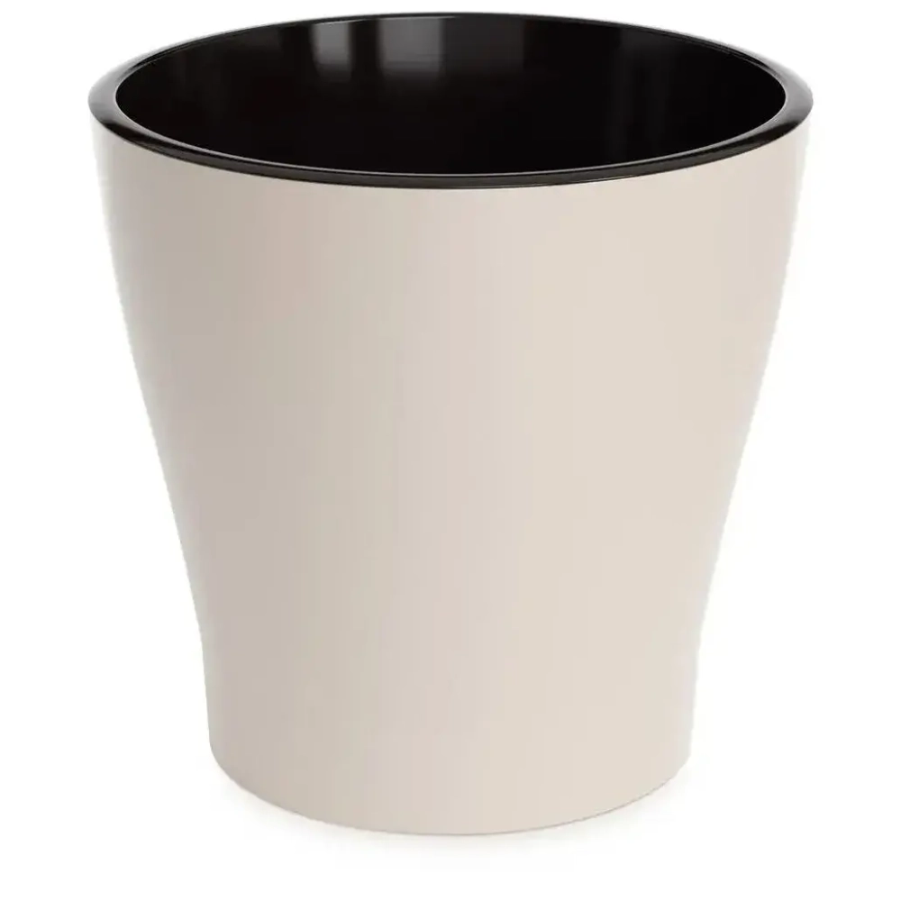 Горшок цветочный Лея 17л двойной (с автополивом) (бежевый)