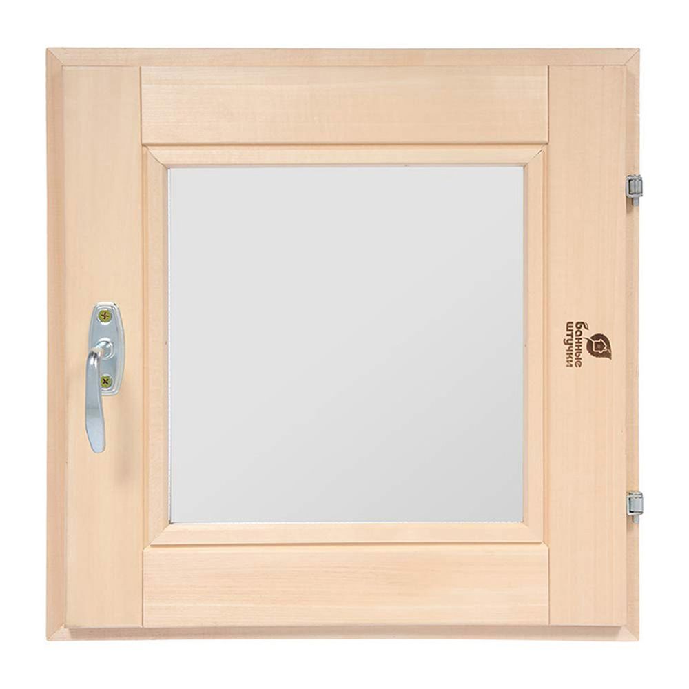 Форточка для бани и сауны Банные штучки, двойное стекло, 50 х 50 см, липа, 271226
