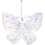 Подвеска «Сказочная бабочка» 10*11 см, Белый