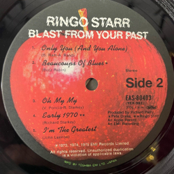 Винтажная виниловая пластинка LP Ringo Starr Blast From Your Past (Japan 1976) (No Obi) Back Off Boogaloo