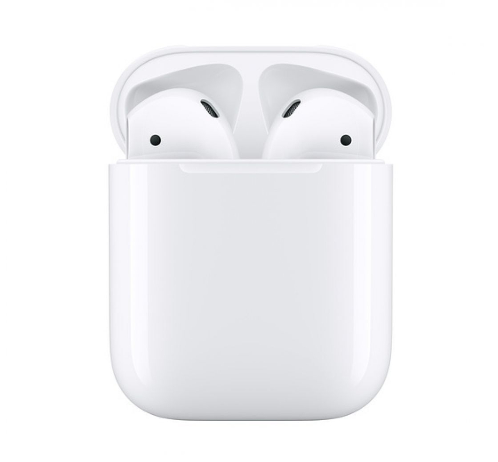 Наушники AirPods в зарядном футляре