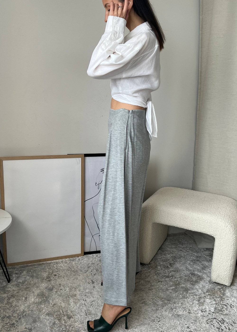 Льняная рубашка Zara, М
