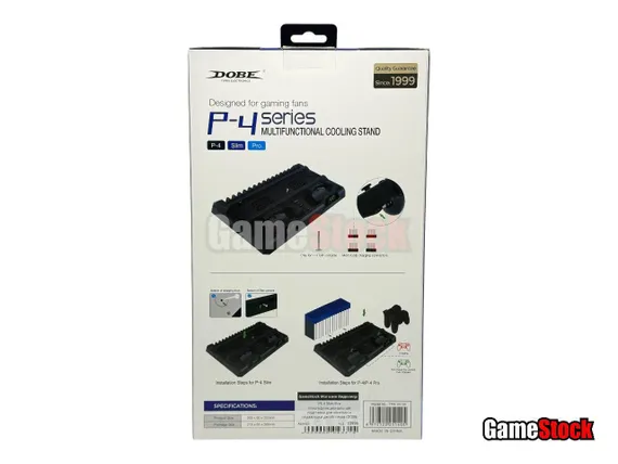 PS 4 Slim/Pro Многофункциональная подставка для консоли и подзарядки джойстиков (DOBE TP4-18119)