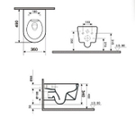 Унитаз подвесной Tornado Gid Tr2133TF-BUM 62301Y синий матовый 49x36x34