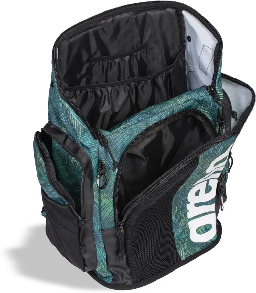 ARENA SPIKY III BACKPACK 45 ALLOVER ENERGY GREEN
