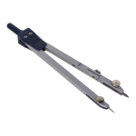 Готовальня 5 предм: циркуль,стержень графитовый,восьмиуг.столб,пласт.футляр