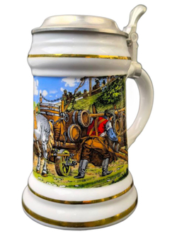Кружка пивная "Конная пивная повозка" Германия