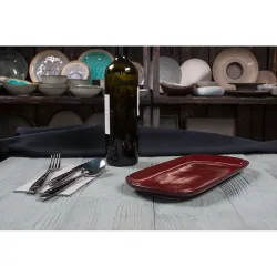 Блюдо овальное 29,2*14*2 см Evolution Dark Red P.L. Proff Cuisine [1]