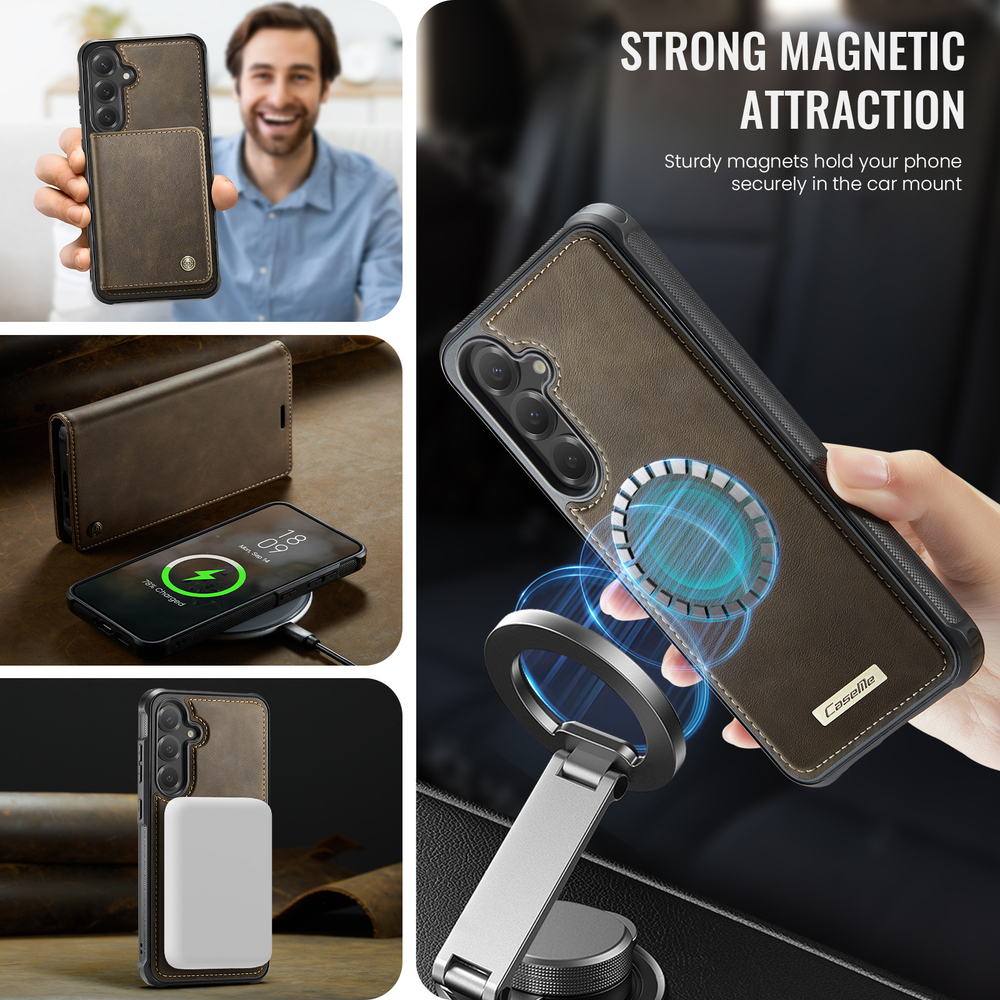 Чехол-кошелек CaseMe 2 in 1 MagSafe Samsung Galaxy S25