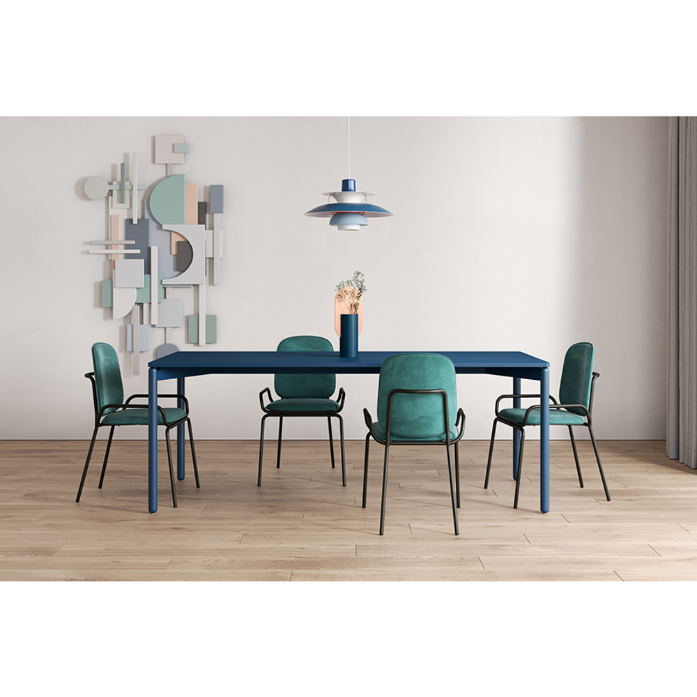 Стул Ror, 2 Frame, велюр, черный/зеленый