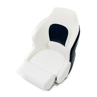 Кресло для  капитана Newstar "Ковш" с откидным роликом, белый-синий