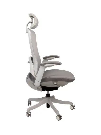 Офисное кресло SPARX FT-15 Enigma White / Grey (Mesh / Fabric , светло-серый)