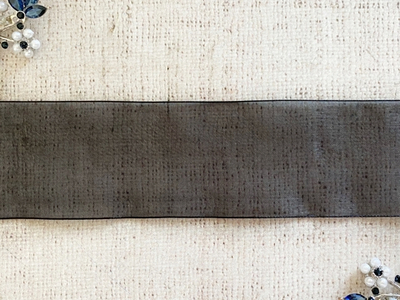 Лента органза, ш. 5 см, чёрный