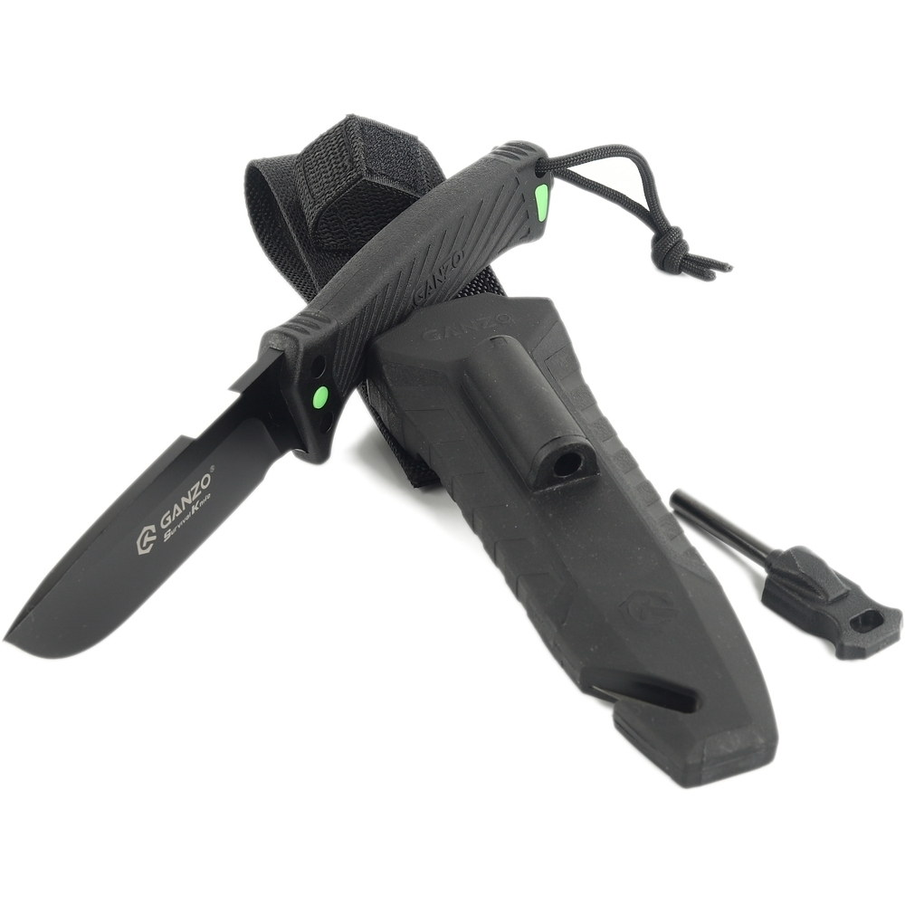 Нож туристический Ganzo G8012V2-GY с паракордом