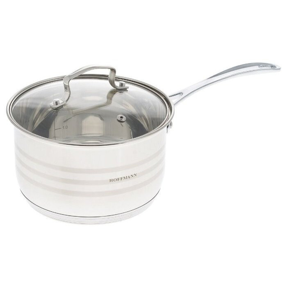 Hoffmann HM0514-1 Ковш с крышкой 1,2л 14см