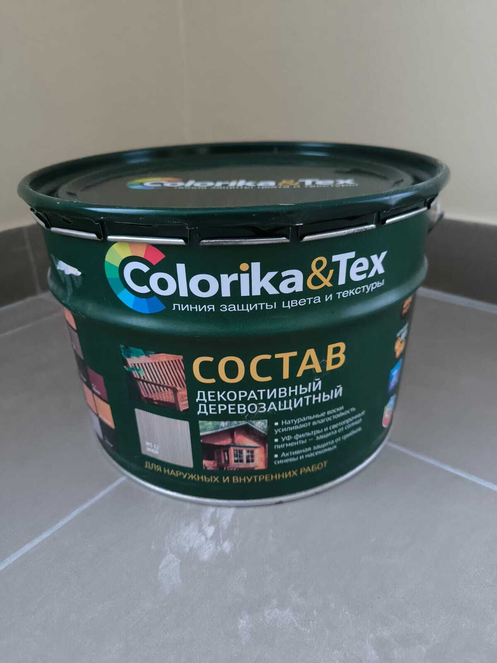 Состав деревозащитный "COLORIKA&TEX" КАЛУЖНИЦА 10л