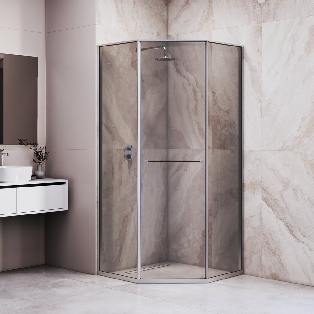 Душевой уголок RGW SV-82 "L" (Тонированное, 900x900)