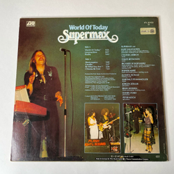 Винтажная виниловая пластинка LP Supermax World Of Today (Германия 1977) (Синий Винил)