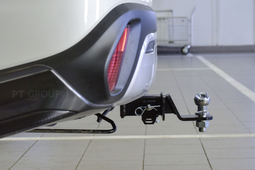 Фаркоп с унив. электрикой Smart, съемный квадрат, для MITSUBISHI OutLander 2016- (паспорт и сертификат) ПТ ГРУПП.MOU-16-991122.00