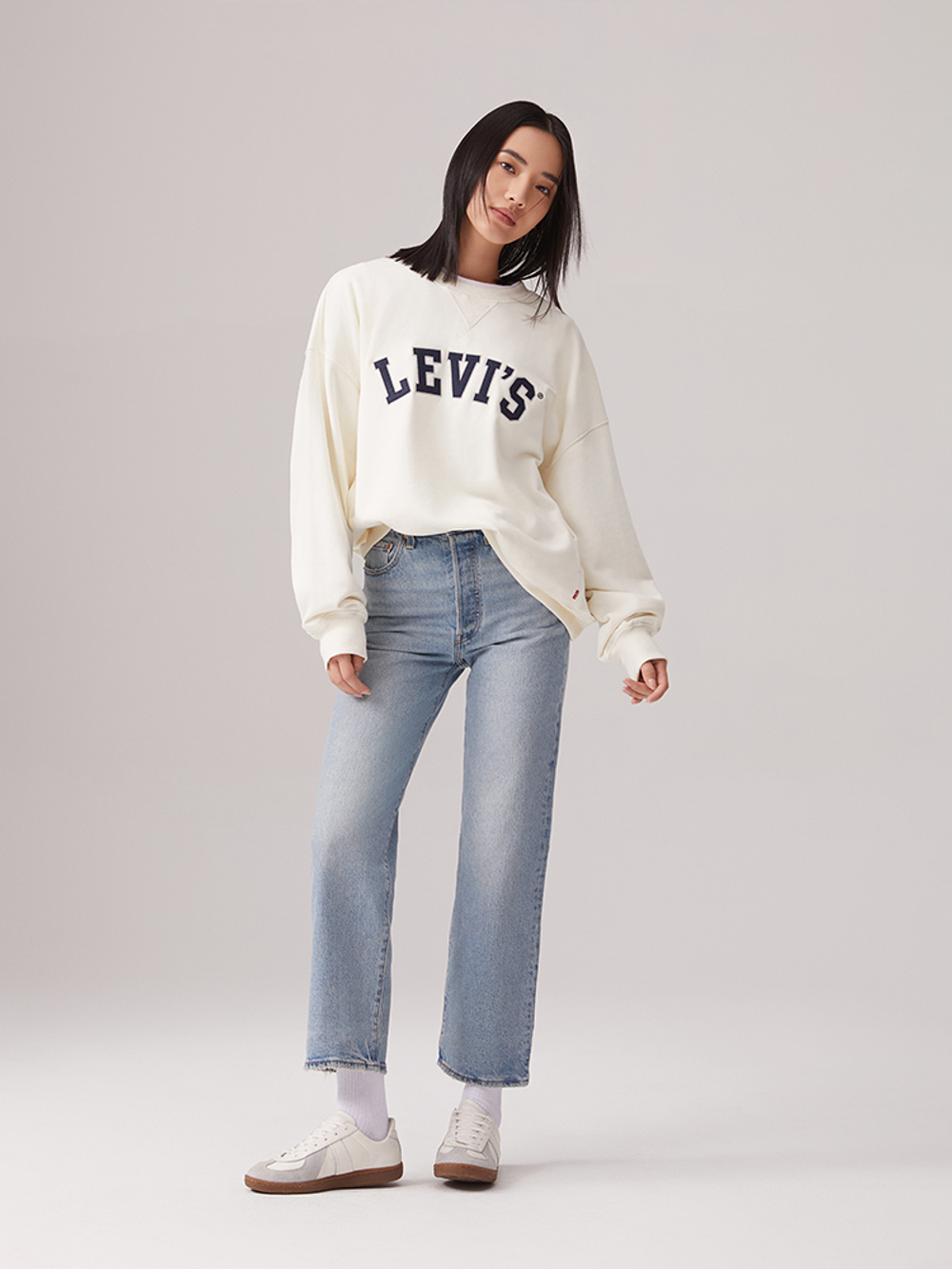 Женские прямые джинсы с завышенной талией Levi's Ribcage Straight Ankle 72693-0219