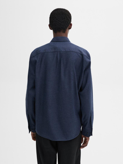 Massimo Dutti Рубашка из 100% хлопкового твила, темно-серый