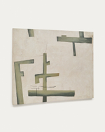 Fida Зеленый абстрактный холст 180 x 140 см