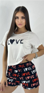 П/ж шорты+футболка 0196