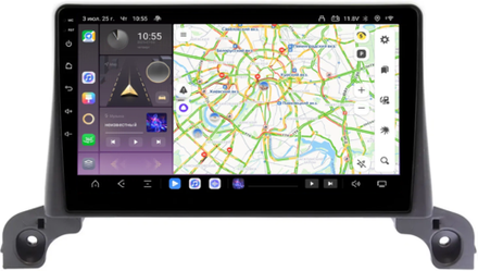 Магнитола для Peugeot 3008, 5008 2016-2022, 4008 2020+ (рамка 9) - Kuberg QLed, Android 13, TS20, CarPlay, SIM-слот
