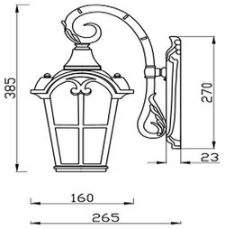 Светильник на штанге Maytoni Albion O413WL-01BZ