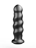 Черная насадка на трусики харнесс Platinum - 16 см. (Цвет: черный)