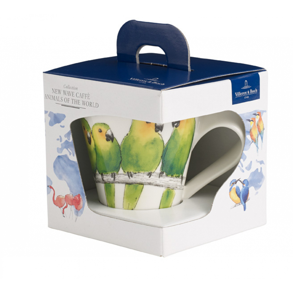 Villeroy & Boch Кружка NewWave Caffe 300 мл попугаи 10-4156-9100