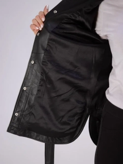 Кожаная куртка демисезонная рубашка