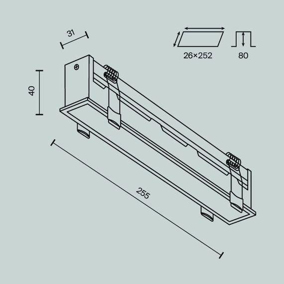Встраиваемый светодиодный светильник Maytoni Technical Downlight Basis DL066-20W3-6K-B