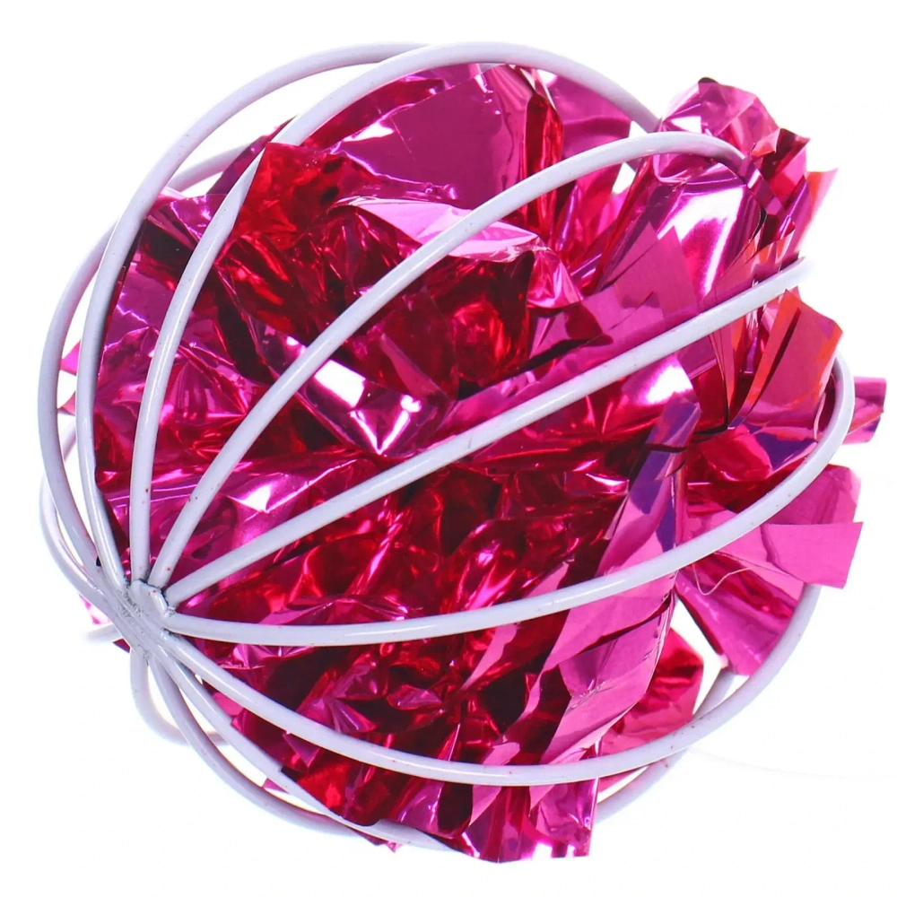 Игрушка - мячик для кошек «ИГРУЛИК», шуршалка, цвет розовый, d - 6см