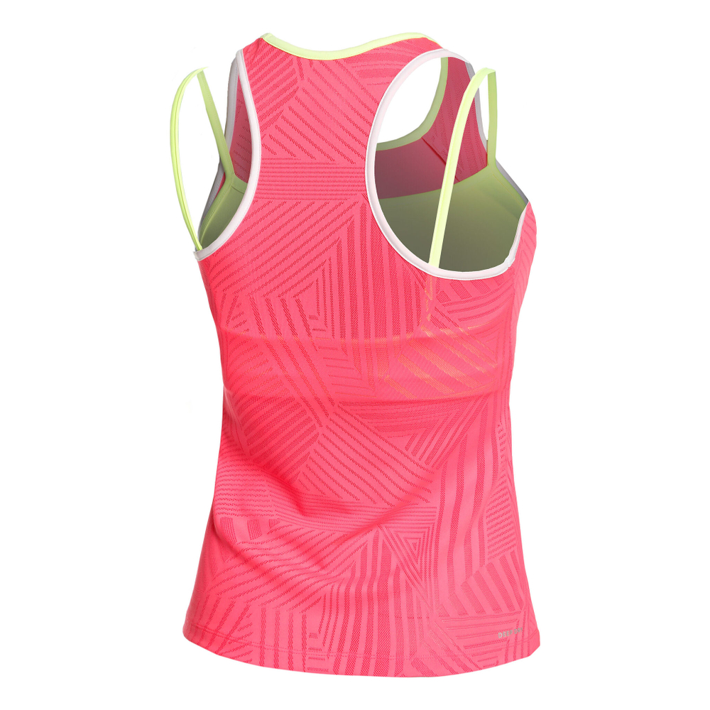 Женская теннисная майка Lotto Superrapida V Tank Top Women - Neon Pink, Yellow