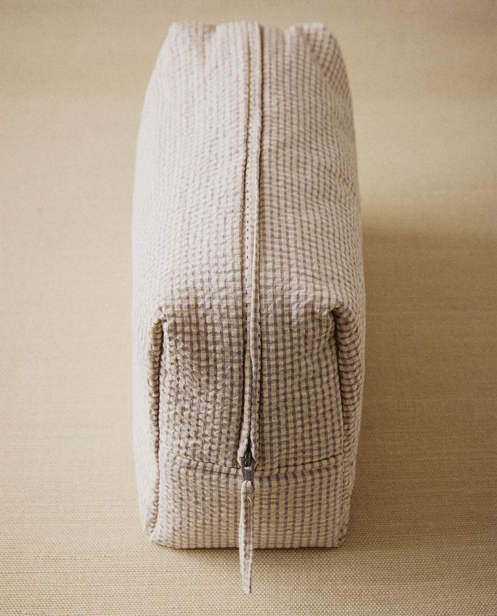 ZARA HOME ДЕТСКИЙ НЕСЕССЕР В КЛЕТКУ, СЕРЫЙ