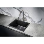 Мойка для кухни MILACIO Leon 55 Cuarzo MC.77081, черный матовый