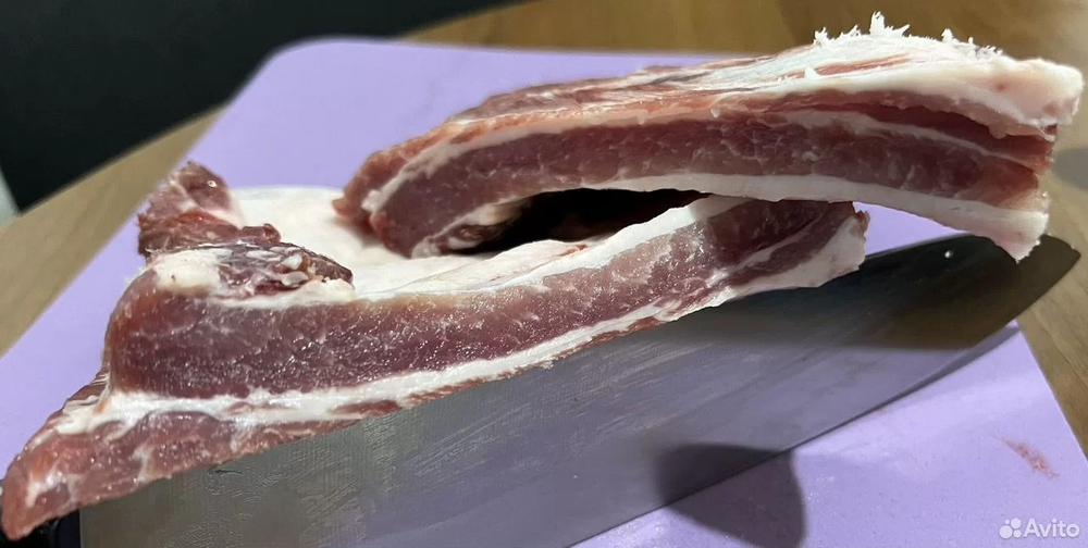 Рёбра свиные домашние замороженные