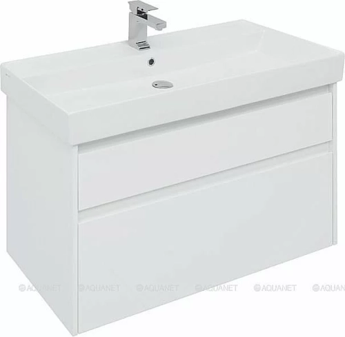 Тумба с раковиной Aquanet Nova Lite 249940 100 белый