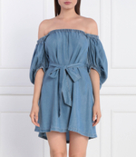 Платье с ремешком Pinko - голубой(100808 A0G5)