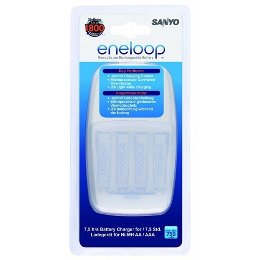 Зарядное устройство Eneloop MQN09-E-4-4UTGA + 4AAA 750 mAh