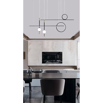 Подвесной светодиодный светильник 85W 3000К/4200K/5500К A2610SP-85BK чёрный/золото Polaris Arte Lamp