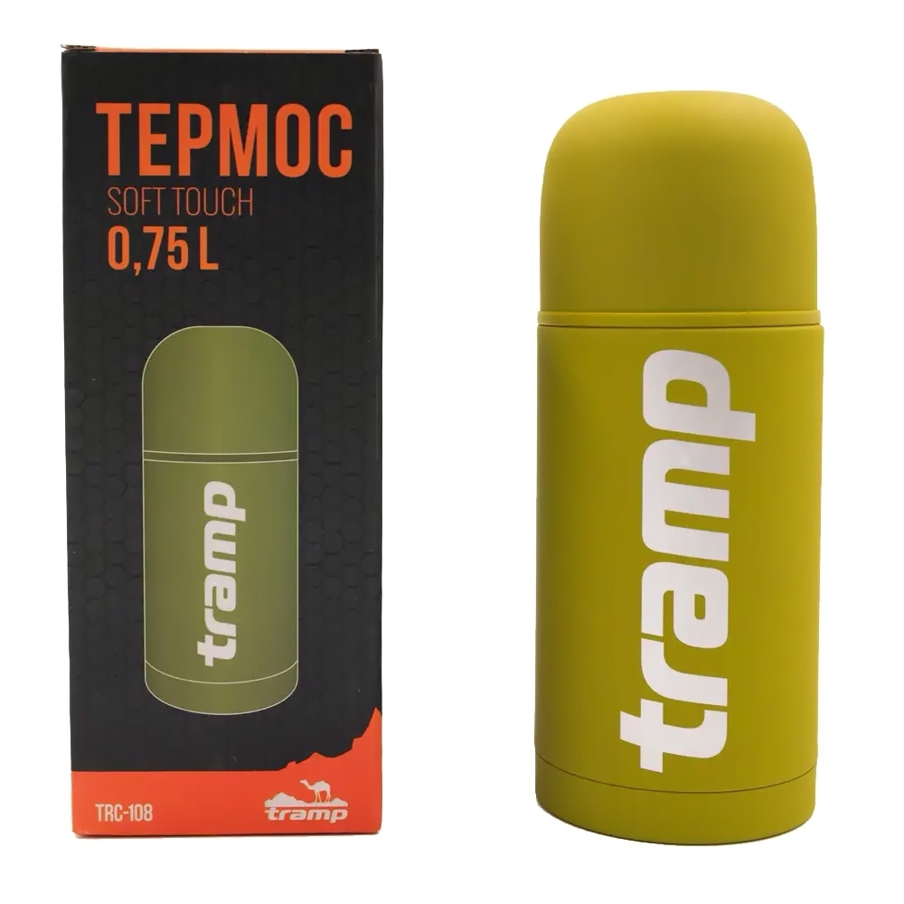 Tramp Термос Soft Touch 0.75 л, TRC-108, оливковый